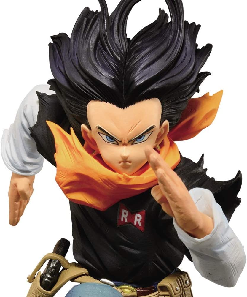 Androide 17 es un personaje de la serie de anime y manga Dragon Ball. Él es un androide humanoide creado por el Dr. Gero, y aparece por primera vez en la saga de Cell de Dragon Ball Z.