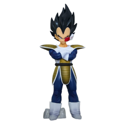 Vegeta Super Saiyan, es un guerrero orgulloso y arrogante de la raza Saiyan, cuyo objetivo principal es superar a Goku y demostrar que él es el guerrero más fuerte del universo.